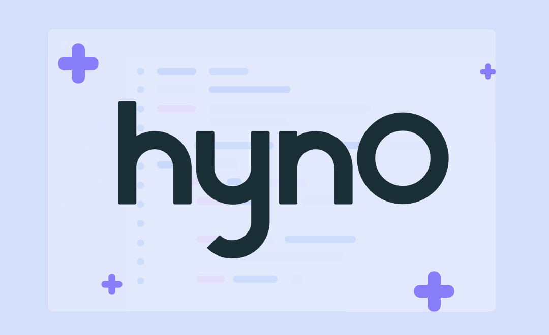 a Hyno logo on a white background